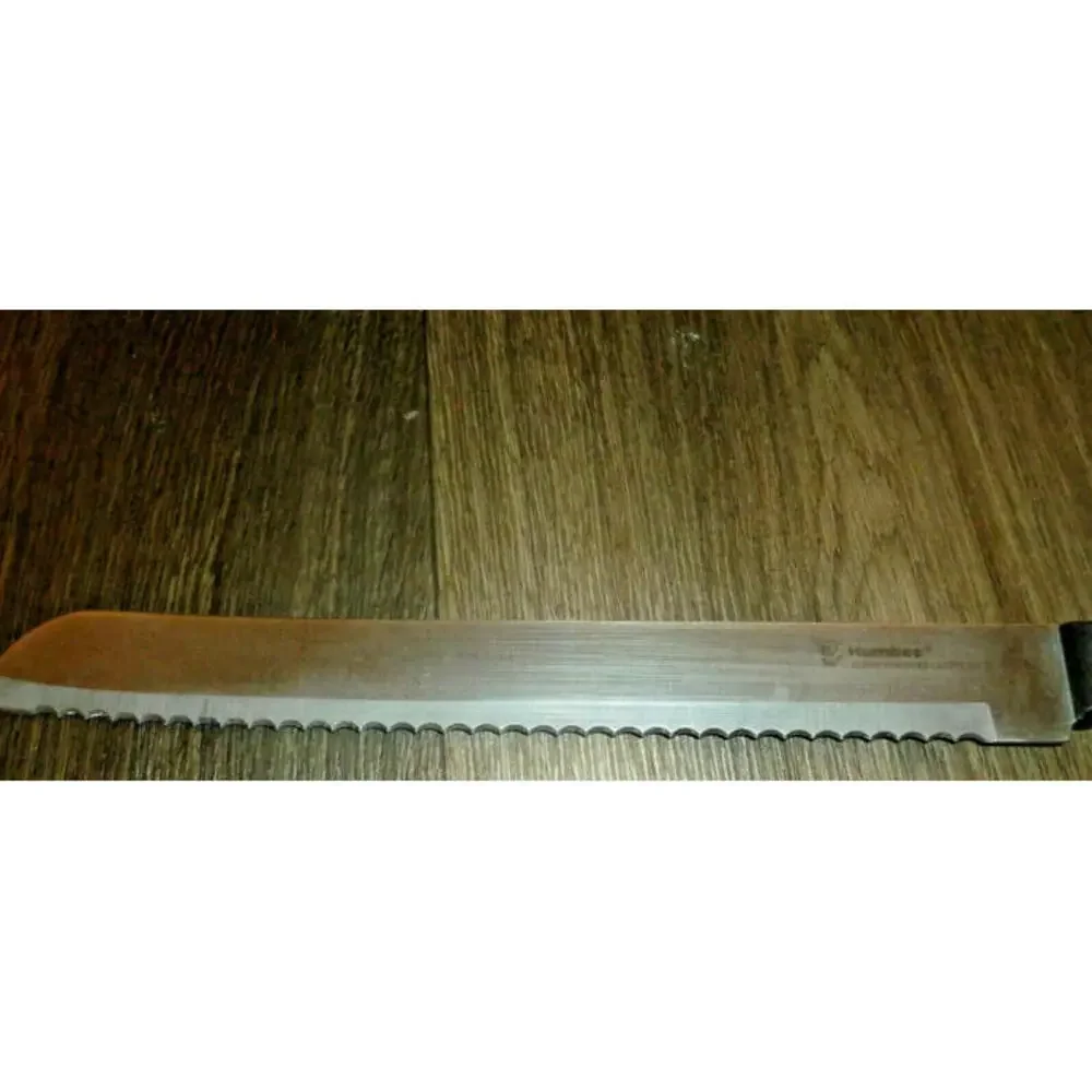 Humbee Chef‎ Bread Knife Excellent 10 Inch Black 3CR14 Serrated Kitchen Tool